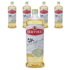 베르톨리 엑스트라 라이트 테이스팅 올리브유, 5개, 500ml