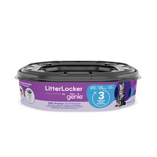 Litter Genie 第四代貓咪鎖便桶 多層鎖臭塑膠袋匣(八角形), 藍色, 1個