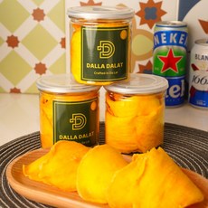 베트남 달랏 건망고 무설탕 제철망고 손에 붙지않는 생망고 자연 건조 선물용 200g, 3개