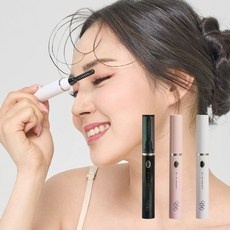 ODNO 휴대용 속눈썹 고데기 히팅 뷰러 온도조절 충전식 가방쏙 초경량, 블랙, 속눈썹고데기