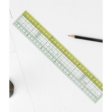 패션스타트 유니크 프리미엄 30cm 컬러 그레이딩자 CG-003, 1개, 그린