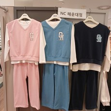 [오후] 티셔츠+조끼+바지세트~~데일리 3PCS 조끼세트 OHSM24801