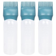 브러시 일체형 염색약통 177ml, 3개입, 블루