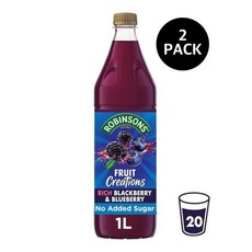 로빈슨 후르츠 크리에이션 블랙베리 블루베리 스쿼시 Robinsons Fruit Creations Blackberry Blueberry Squash, 1L