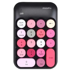 MOFII X910 무선 숫자 키패드, 멤브레인 키, 블랙