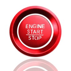 紅色鋁合金一鍵啟動按鈕蓋 (薄片透光) 適用於Odyssey 22-25/CRV 17-22/HRV, 1個