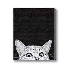 MANTO 台灣製造 大尺寸 DIY數字油畫 40x50cm 貓咪狗狗萌寵 初學者專用, hello!貓咪, 1套