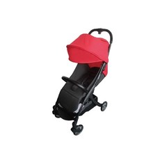Jolly Soon自動收折嬰兒手推車 (可登機) 輕便好收納，寶寶舒適乘坐, 紅色, 1個