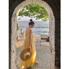 여름 민소매원피스 휴가용 여성 드레스 컬러