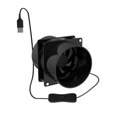USB 소형 환풍기 주방 고기 담배 환기팬 실내 연기 흡입기, 1개, E. 듀얼 팬 배기관 1m