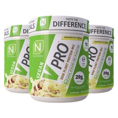 NutraKey Pro Plant Protein Mix 香蕉堅果麵包味, 403.7g, 3個