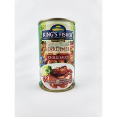 킹 푸드 킹스피셔 정어리통조림 (칠리소스맛) 155g King Food Kingfisher Canned Sardines (chilli Sauce Flavor), 1개