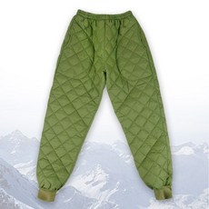 작업복 주문폭주 작은누빔 깔깔이 바지(카키)솜바지 패딩바지 깔깔이