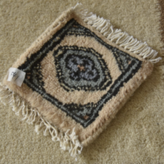 패턴 테슬 티 코스터 화분 받침, 1개, E타입