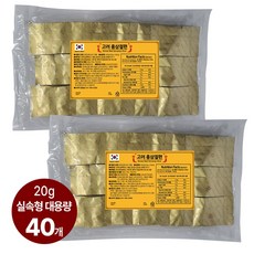국내산 홍삼100% 고려홍삼절편 실속형 대용량 800g 40봉, 40개, 20g