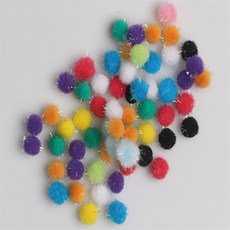 인형눈 방울솜 솜공 인형눈알 반짝이 폼폼이 10mm 혼합