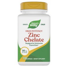Nature's Way 然萃維 螯合鋅30mg膠囊, 100顆, 1罐