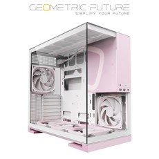 Geometric Future 幾何未來 Model 5 電腦機殼 粉紅色 玻璃海景機箱