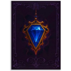 스타일러 MTG 사파이어 카드 슬리브 100카운트 TCG 카드용 울트라 클리어 프론트 및 매트 백 마감 커맨더 덱 프로텍터 매직 더 개더링을 위한 표준 사이즈 핏 아트, 스타일러 MTG 사파이어 카드 슬리브 100카운트 TC