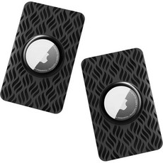 [2팩] 에어태그 지갑 홀더 에어태그용 가장 얇은 카드 케이스 숨겨진 상태로 유지 지갑 핸드백 백팩 클러치 지갑용, [2팩] 에어태그 지갑 홀더, 에어태그용 가장 얇은 카