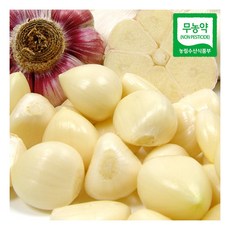 [푸르젠] 국내산 무농약 깐마늘 1kg(중), 1kg, 1개