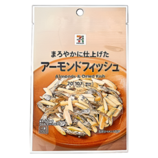 일본 세븐일레븐 아몬드 피쉬 원물간식 20g, 5개