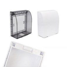 부착형 콘센트 보호커버 스위치 욕실 덮개 방수 화장실콘센트, 블랙