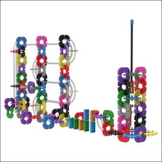 골드버그 마블런 도미노 슈팅 로켓 구슬 트랙 레일 블록 143F63H4 (143pcs)