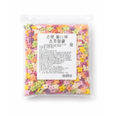슈가스프링클] 스위트 플라워 꽃모양 스프링클 데이지 데코레이션 100g 소포장, 2개