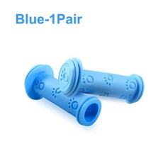 고무 자전거 핸들바 미끄럼 방지 삼륜차 스쿠터, 4. Blue, 1개
