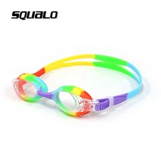 스쿠알로 아동용 김서림 방지형 수경 SG-3100J, SGL-3100 레인보우, 1개