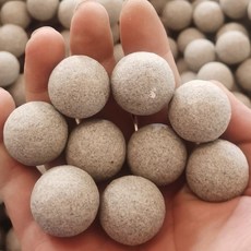 粗拋 去毛刺 倒角 拋光石子, 1個, 棕剛玉圓球各型號（1公斤）