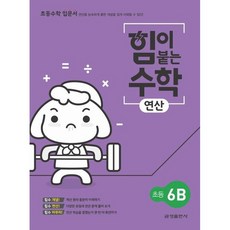 힘이 붙는 수학 연산 초등 6B, 금성출판사