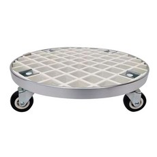 대형 화분 이동 원형 스테인리스 만방향 바퀴형, 1개, 화이트 직경 21cm PVC 4개