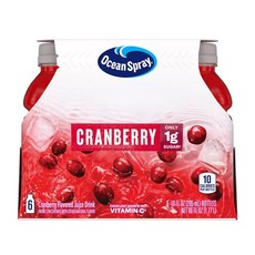 Ocean Spray 優鮮沛 10卡路里蔓越莓果汁, 6瓶, 295ml