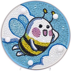 트립 보석십자수 은은한 꿀벌의 반짝이는 DIY공예 여행 조명등 80003PC 1(PC), 색상