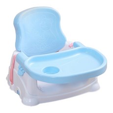 嬰兒便攜式折疊餐椅/學坐椅, 藍色(現貨)(圖三)