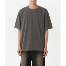 매장정품 무신사스탠다드 MUSINSA STANDARD 피그먼트 오버사이즈 크루 넥 티셔츠 [차콜 그레이] MMDTS6Z10-CG 545010