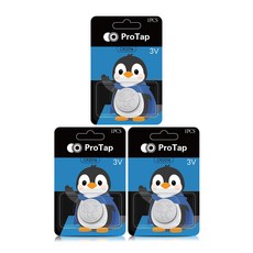 ProTap 버튼셀 리튬 코인건전지 CR2016, 3개, 1개입