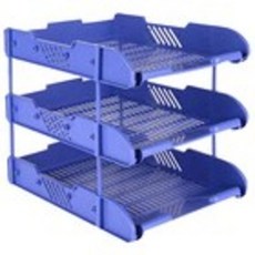 BlueMato 三層固定式文件架 A438, 隨機發貨, 3層