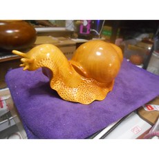 台灣手做檜木招財蝸牛擺件 20x10x8cm 散發濃郁香氣, 1個