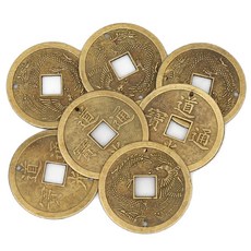 오꿈 오꿈 엽전 옛날동전 상평통보, 04 엽전 타공40mm (7개입)