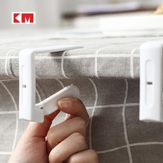 KM 桌布固定夾，防滑防風桌巾固定器，適用於麻將桌與餐桌, 1個