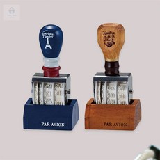 다소니디자인 날짜 스탬프 넘버링스탬프, 다크블루