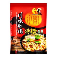 壹善 四川風味紅燒湯麵 全素 Q彈麵條 濃郁湯頭 健康美味, 115g, 1個