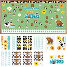 Fun Express Welcome to the Herd Cow 교실 게시판 세트 - 11개, Fun Express Welcome to the Her