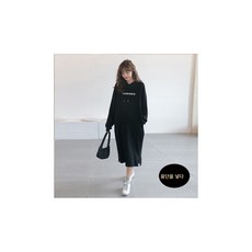 가을 겨울 외출 수유복에 융털 도톰 후드 롱 프린트 순면 긴팔 루즈핏 맨투맨 패션