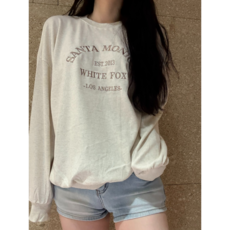 여리핏 레터링 고퀄 자수 맨투맨 - 3 color