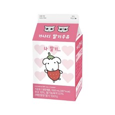 가나디 딸기우유, 5개, 500ml