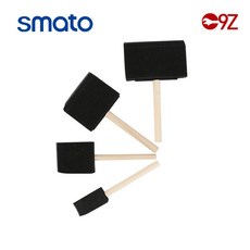 스마토 폼브러쉬 세트 스펀지 페인트붓 4종 1 2 3 4inch 브러쉬 FBS4P, 1개